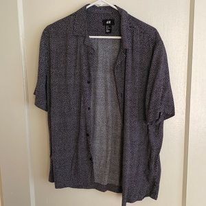 H & M polka dot printed shirt M